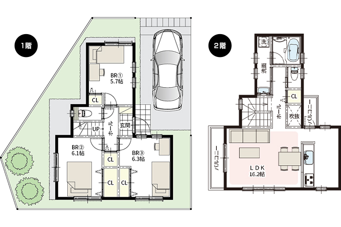 No.7区画 間取り図