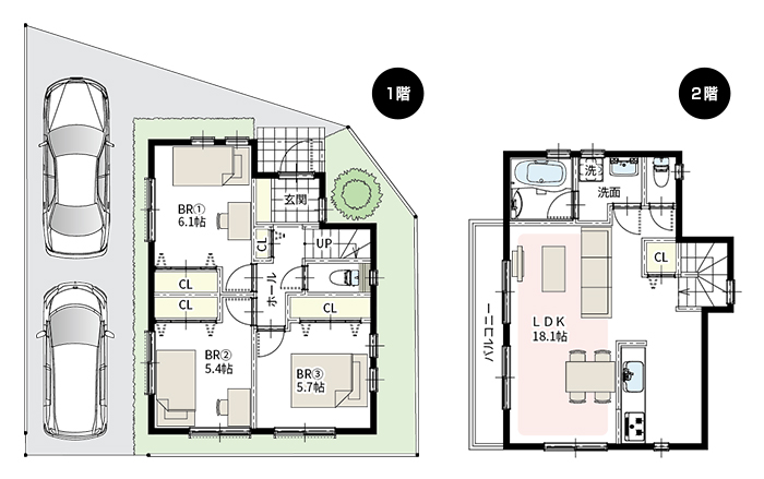 No.14区画 間取り図