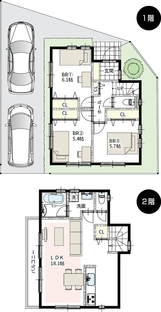 No.14区画 間取り図