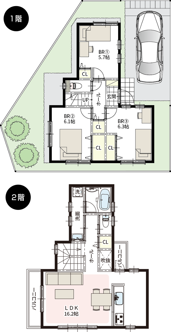 No.7区画 間取り図